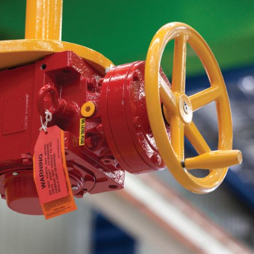 Auxiliary Crane Manual Slew Gearbox.