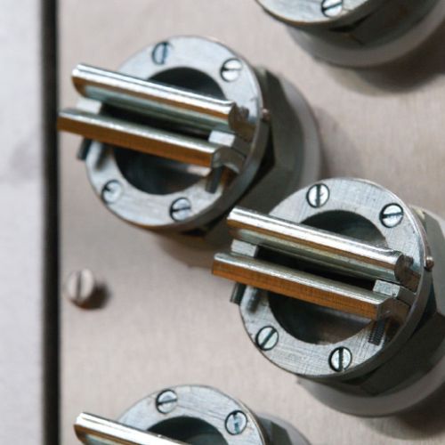 Double compression Ex d / Ex e nickel plated flat cable brass glands.